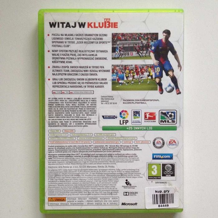 FIFA 13 X360 PL Sklep W-wa Ursynów