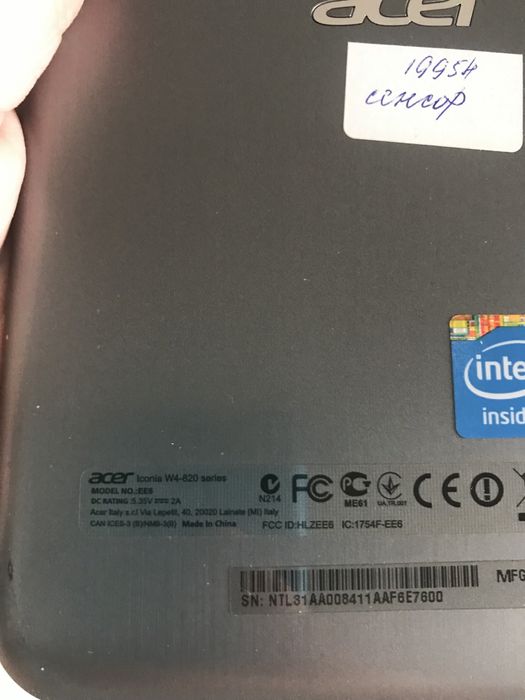 Acer iconia w4-920 на запчасти