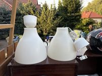 Białe Klosze do lamp Ikea plastikowe, lampa, klosz, oprawa IKEA