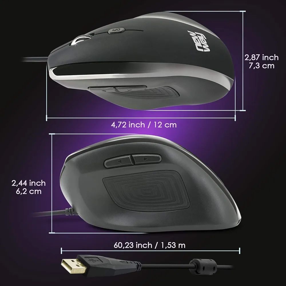 Pionowa ergonomiczna mysz new way on-mo-a3e