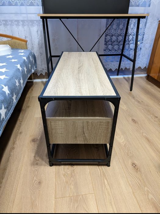 Szafka pod TV, dąb sonoma, 100x35x45cm, stolik RTV
