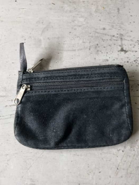 Portmonetka na bilon skóra zamszowa