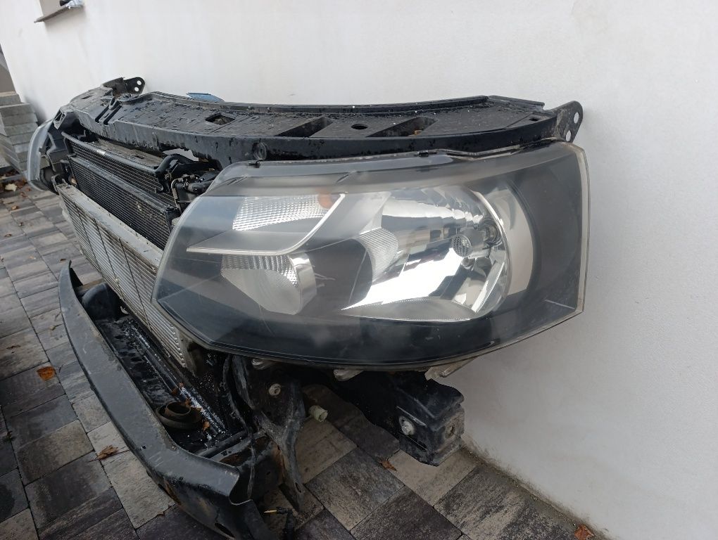Kompletny przód VW t5 lift biały LB9A maska zderzak lampy pas przedni