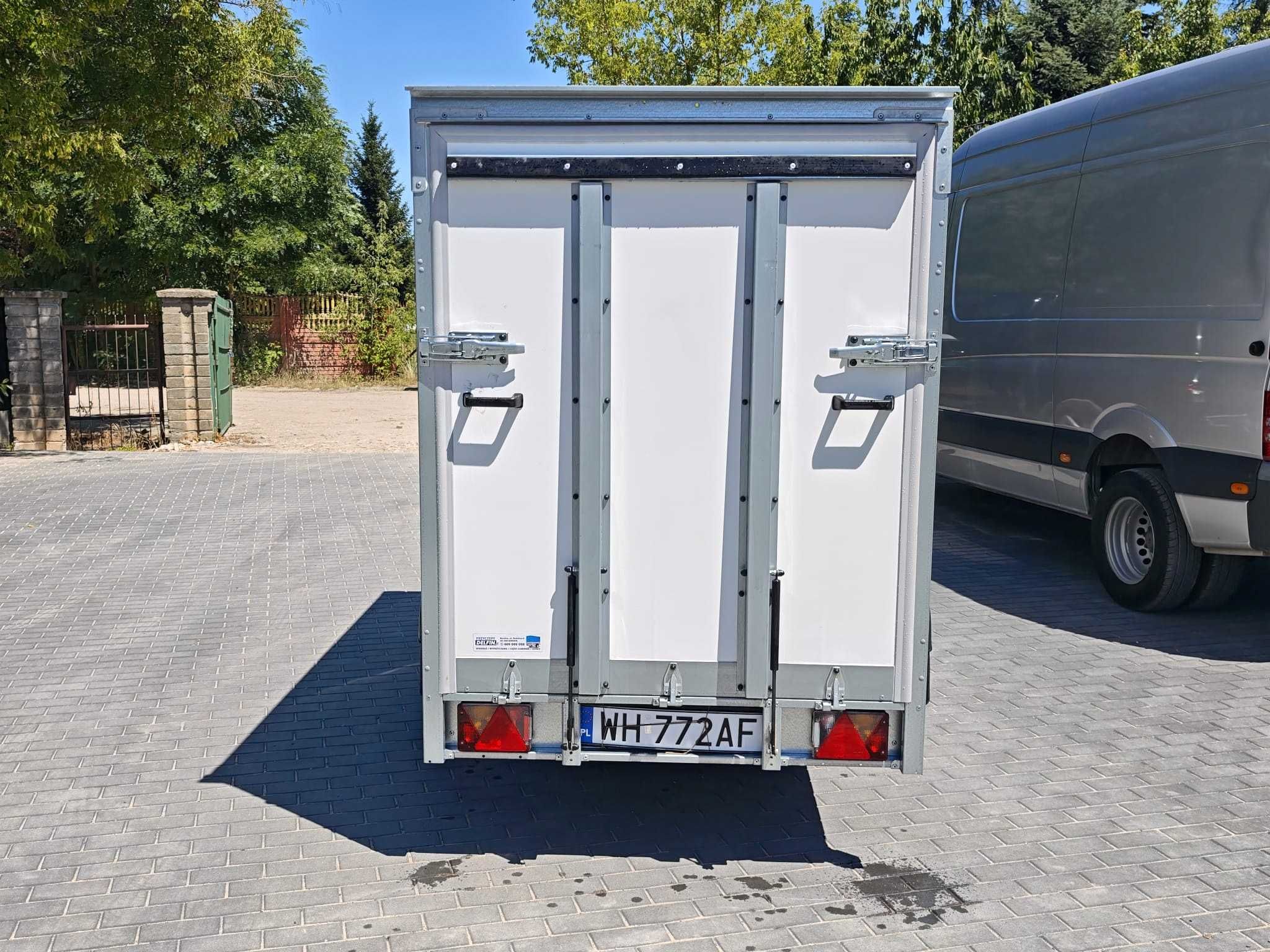 Brenderup Nowa przyczepa cargo z rampą 750kg, motocykle, kosiarki