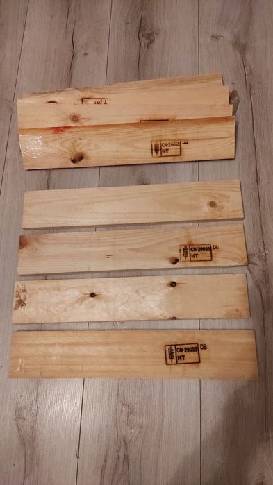 Deseczki surowe sosna 55szt