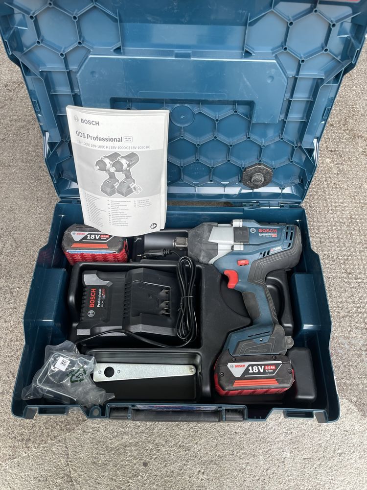Akumulatorowy klucz udarowy GDS 18V-1050 H BOSCH Professional
