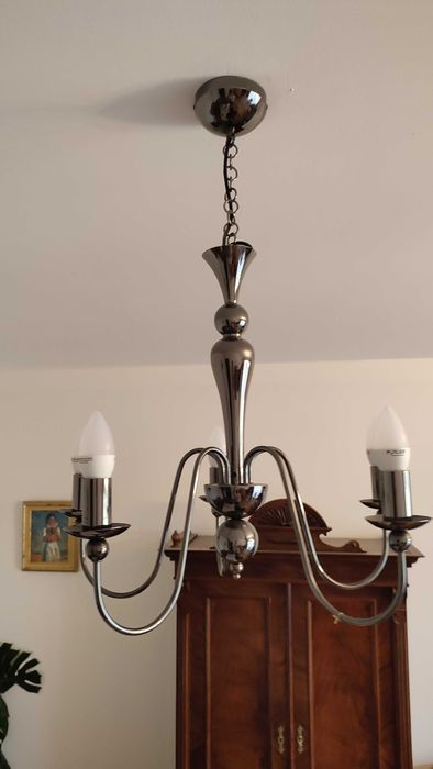 lampa wisząca do salonu 5ramienna E14