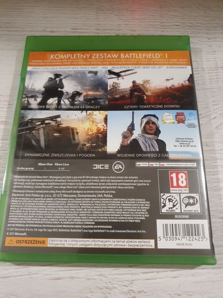 Gra Xbox One/Series S/Series X Battllefield 1: Rewolucja