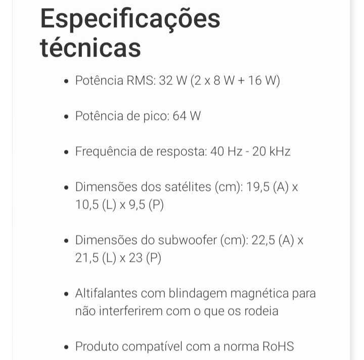 Coluna Hercules XPS 2.1 BassBoost