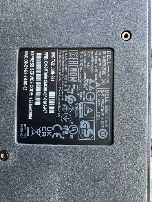 Stacja dokująca DELL wd22tb4 180W zasilacz