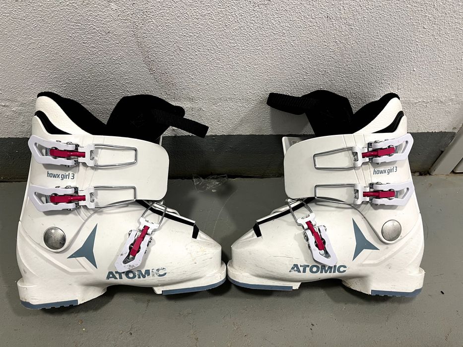 Buty narciarskie dziecięce rozmiary 21,5 i 22-22,5 Rossignol i Atomic.