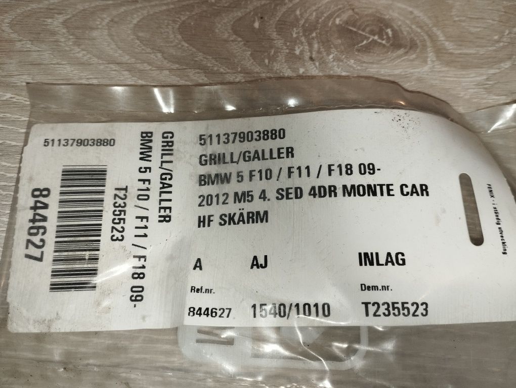 Grill Atrapa kierunkowskazów BMW 5 F10/F11/F18 ]24ovoko