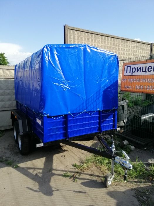 Причеп Двовісний. Гальмівний Двухосний прицеп легковий. Причіп 3.2*1.5