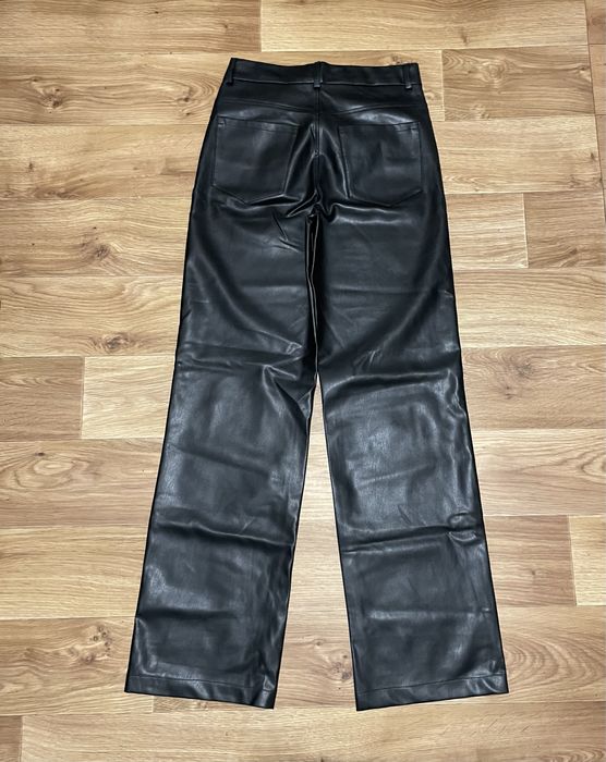 Шкіряні прямі штани