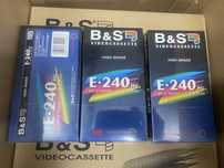BS E240 NOWE kasety video vhs 3 sztuki