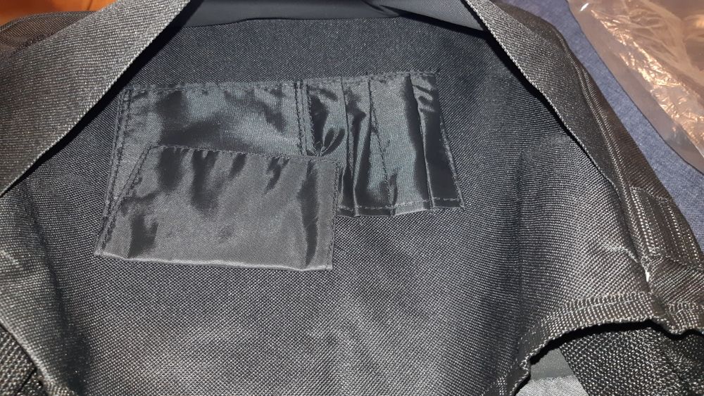 Nowa torba na ramię np na laptopa czarno-niebieska