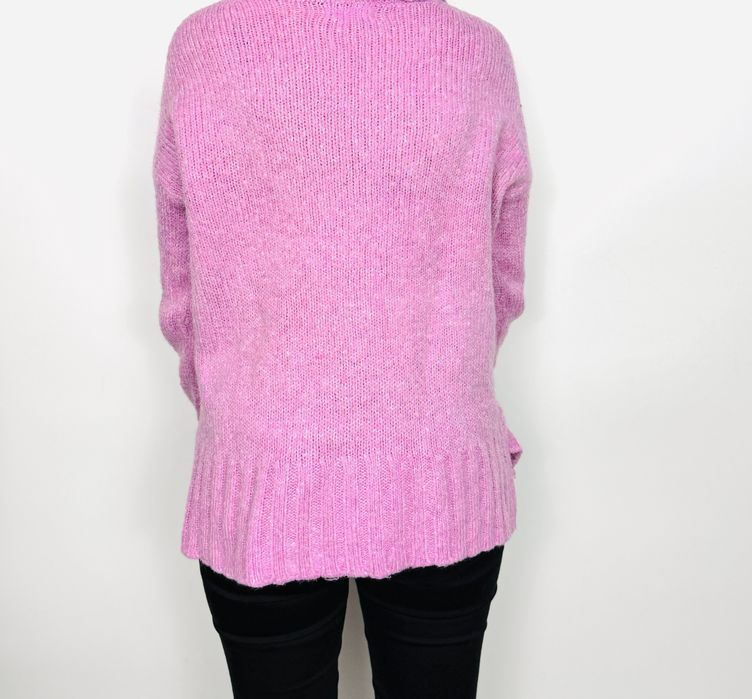 Sweter z golfem w kolorze wrzosowym S 36 Reserved