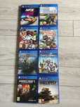 8 Gier PL wersje na PS4 bardzo dobry stan .