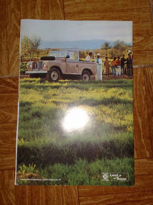 catalogue da land rover antigos em português