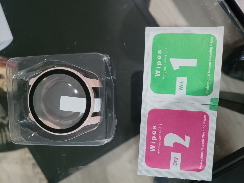 Etui osłona garmin venu 2s plus + szklo kolor różowy