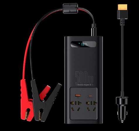 Інвертор Baseus 500W Super Si Power inverter (Чистый Синус)