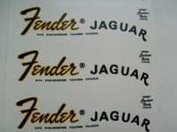 Gitara Fender Jaguar Logo Naklejka