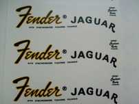 Gitara Fender Jaguar Logo Naklejka