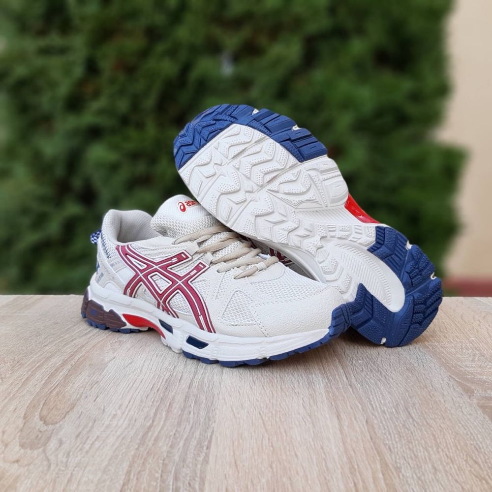 SALE! Кросівки Asics Gel Kahana 8 Beige&Red and blue | 40-44