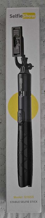 Selfie Stick kijek SelfieShow z pilotem Q16SS rotacyjny czarny statyw