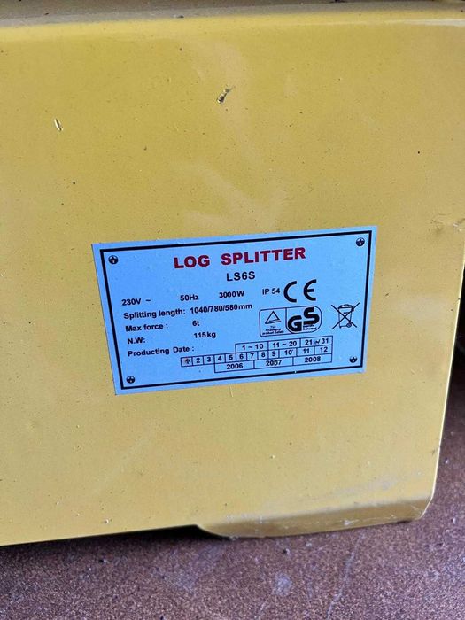 Rachador de lenha de 6 Toneladas