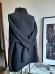 Max Mara Weekend Borgia Nowy polgolf czarny welniany vergine wool