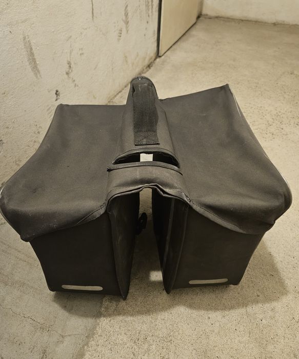 Torba sakwa haberland na bagażnik podwójne twarda rowerowa na rower