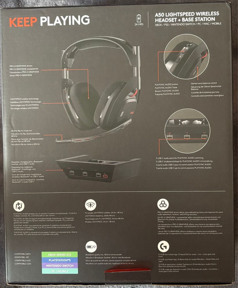 Logitech Astro A50 (Gen 5) Czarny