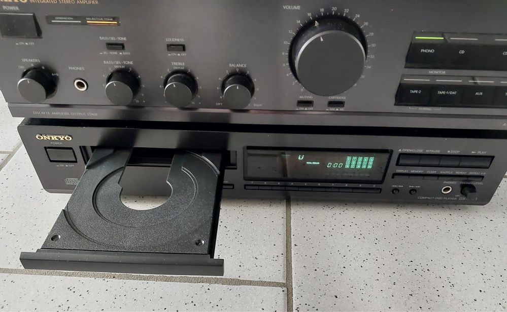 ONKYO A-8430 Wzmacniacz / ONKYO DX-7211 CD Player HiFi Stereo Zestaw