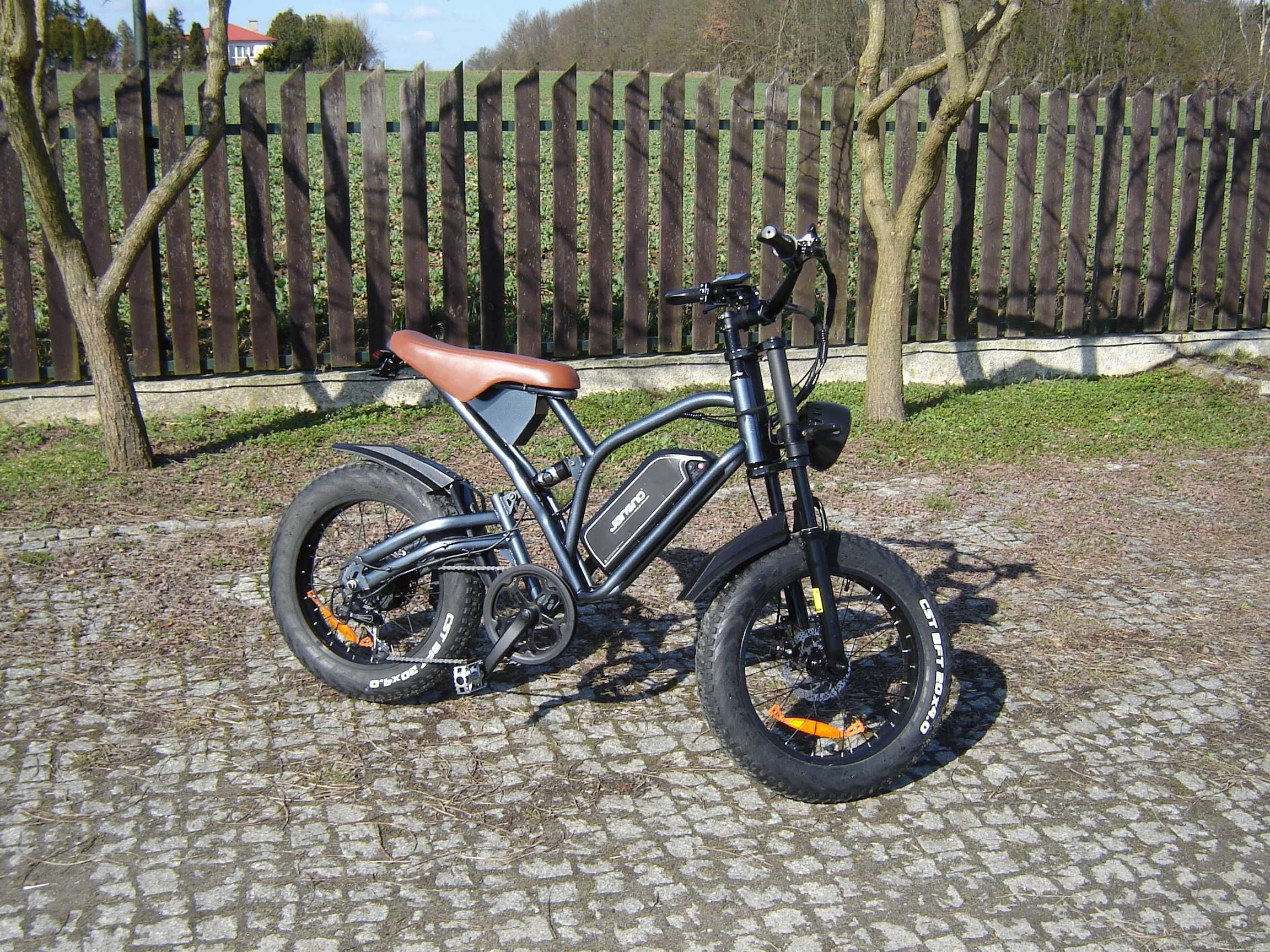 Rower Elektryczny Fatbike Terenowy MTB FAT Tire Down Hill 90km zasięgu