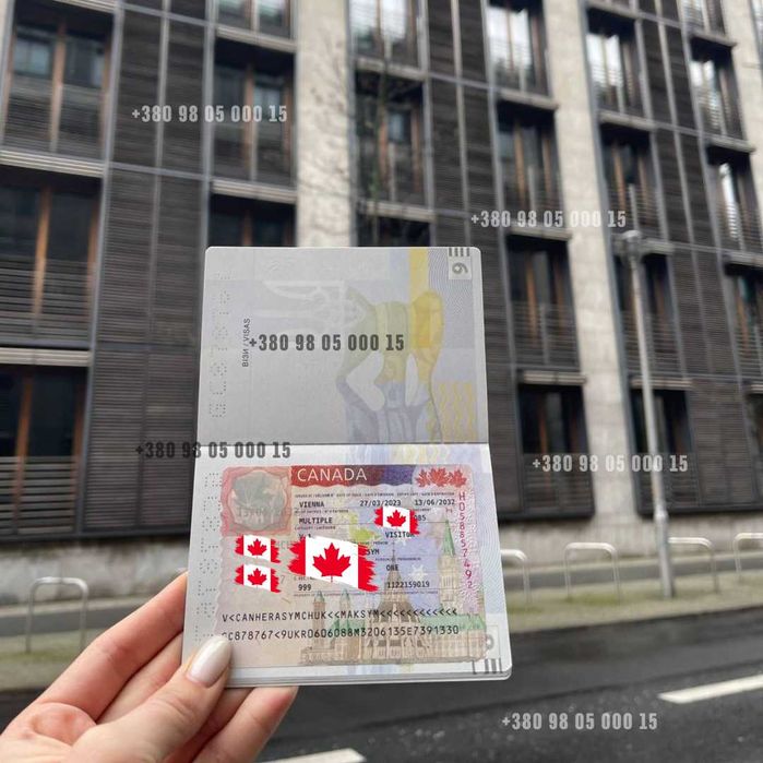 Вклейка візи. Вклейка канадської візи. Канада. Кур'єрська доставка