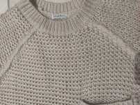 Amo&Roma Sweter damski złota nitka oversize  M/XL
