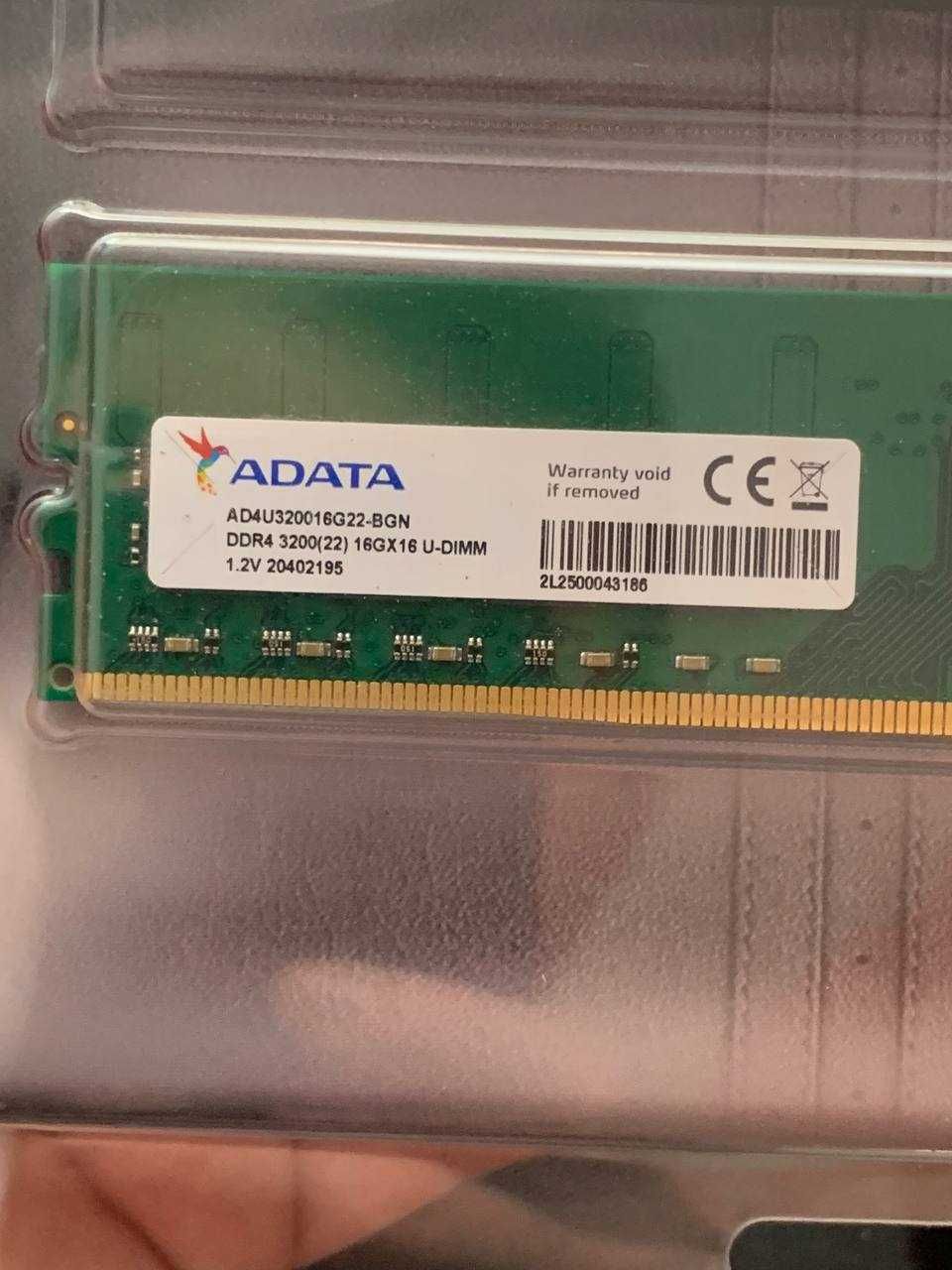 ОЗУ Оперативна память A-Data  16 ГБ DDR4-3200 ОЗП