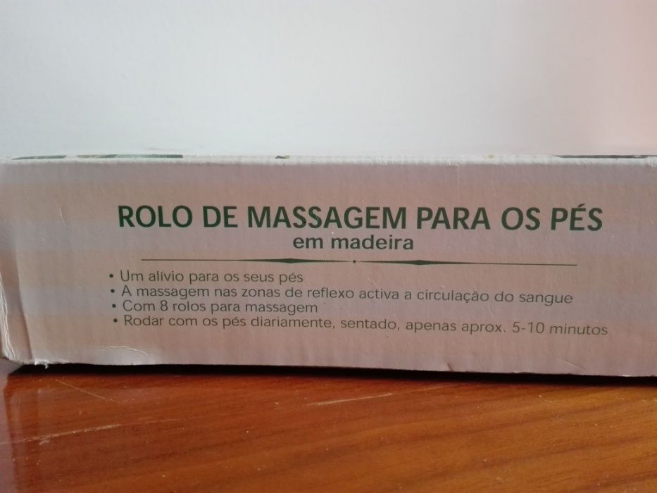 Rolo de Massagem de Pés em Madeira