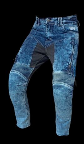 Calças jeans com proteções mota scooter novo