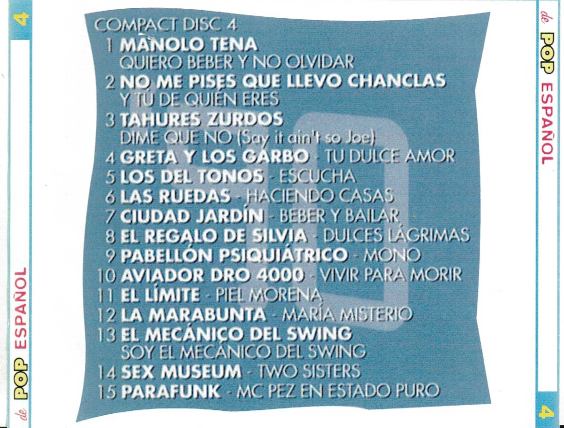 4 Décadas De Pop Español - CD 4 - 1999