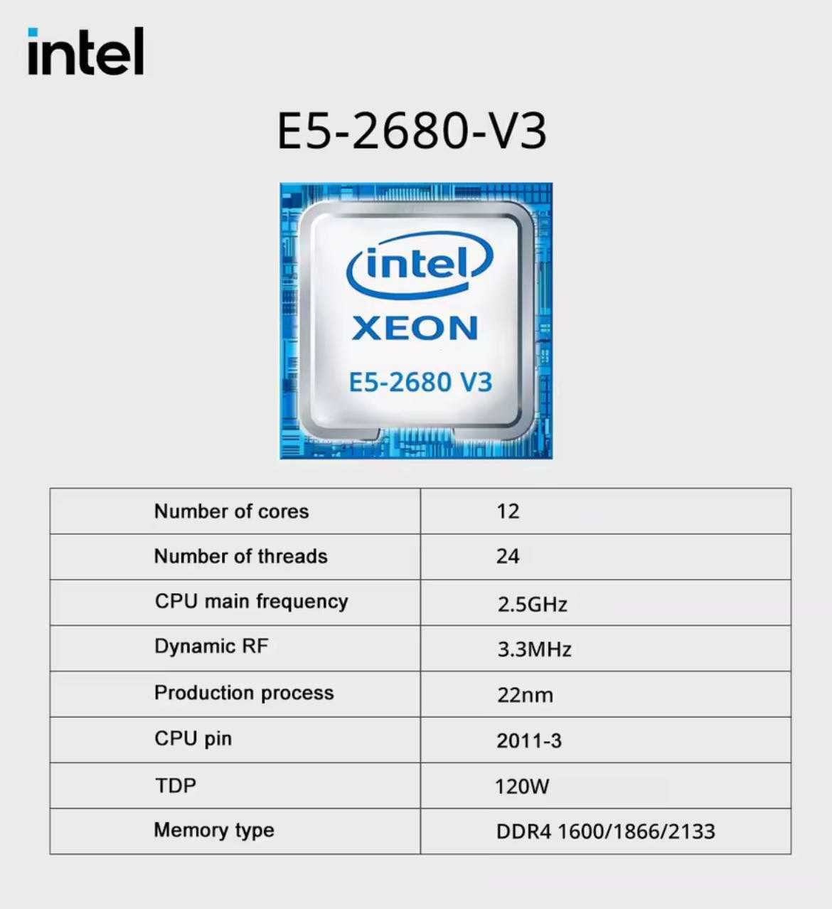 MOUGOL X99, Xeon E5 2680 V3, DDR4 8Gx2 2133MHz