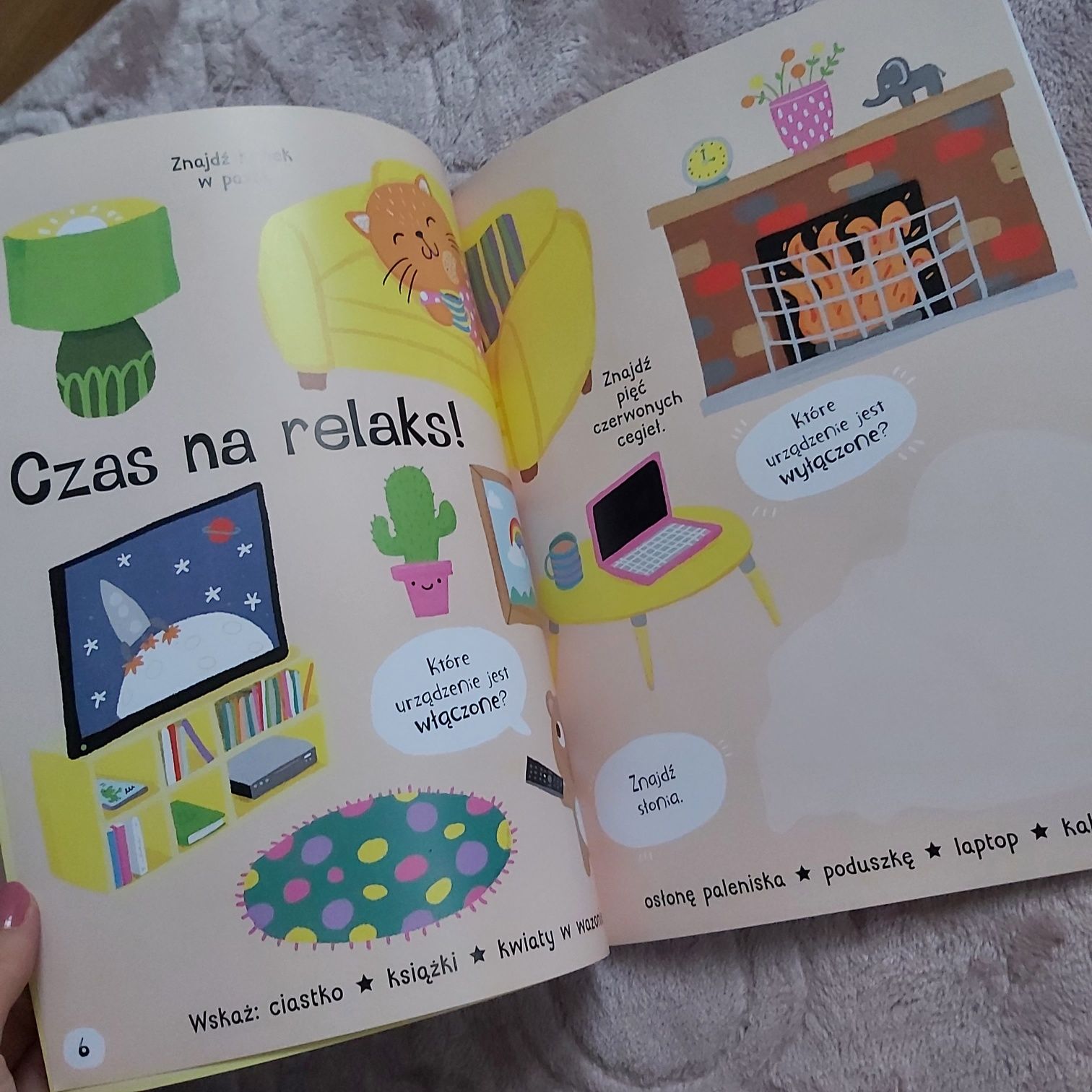 "Spostrzegawczy maluszek. W domu. Duże naklejki" zadania