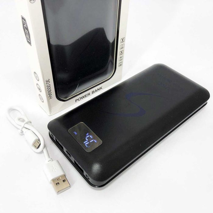 Power Bank 30000 mAh UKC, Зовнішній акумулятор, Зарядка power bank.