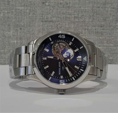 Мужские часы Reef Tiger RGA1693 Automatic Sapphire 43mm