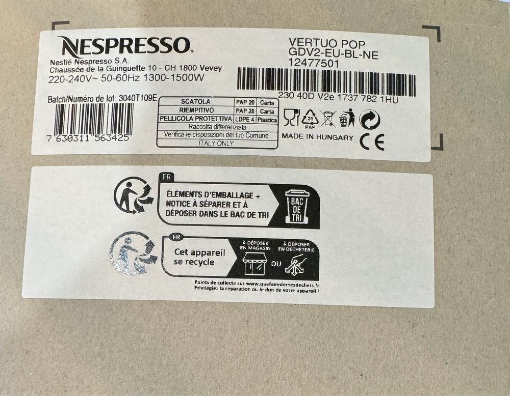 Maquina de cafe Nespresso Vertuo