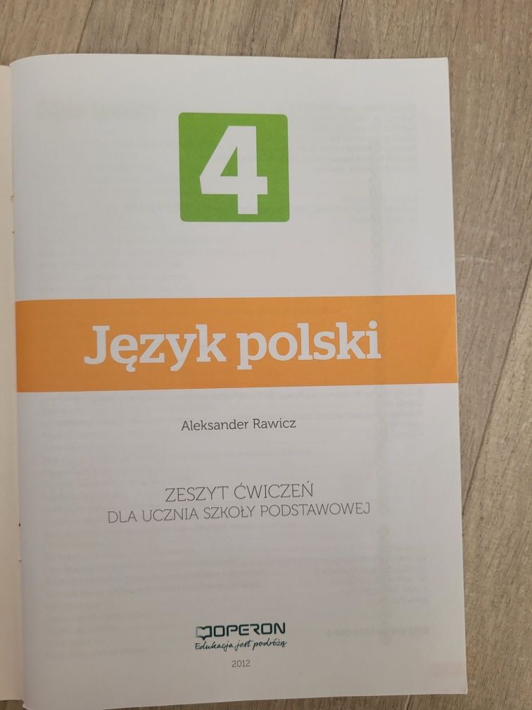 Ciekawi świata język polski zeszyt ćwiczeń dla klasy 4