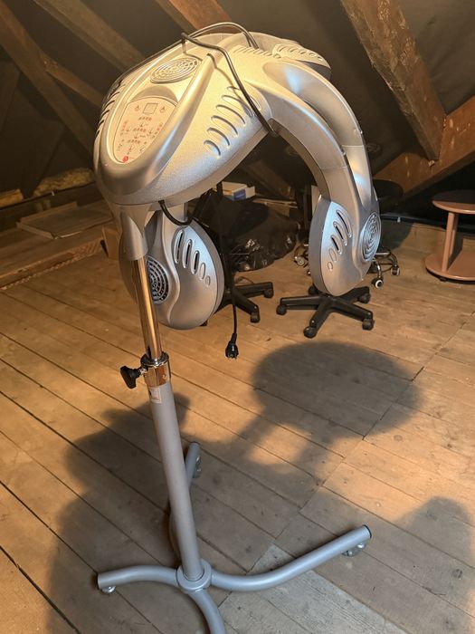 Infrazon fryzjerski klimazon stojący do salonu kolor srebrny