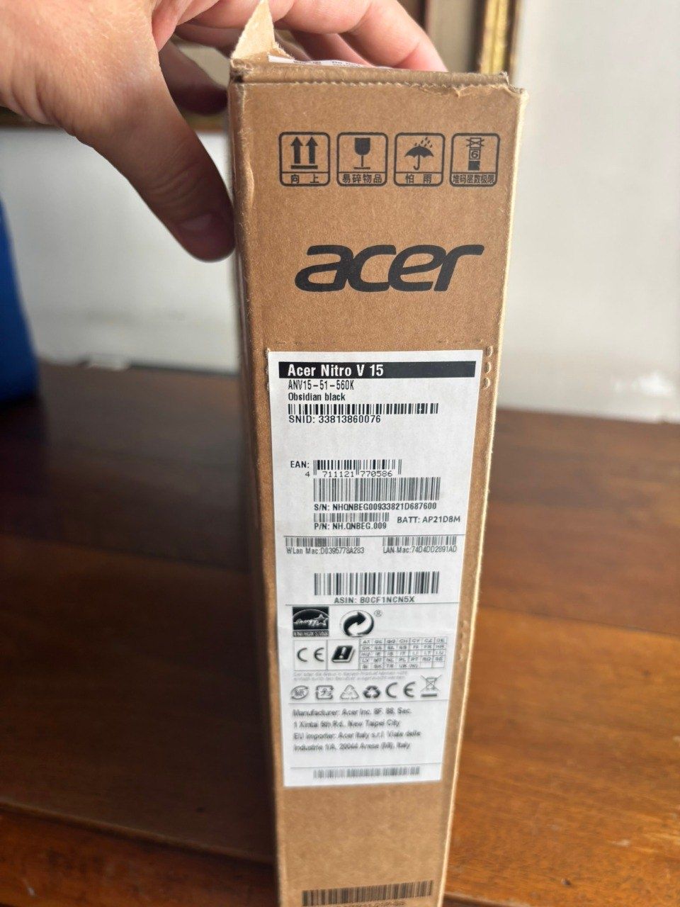 Продам игровой  ноутбук acer nitroV15 RTX4050 состояние идеал