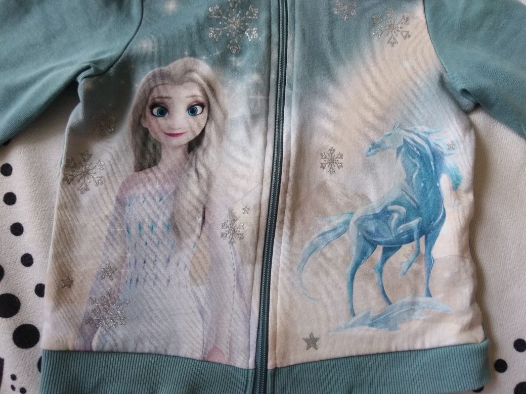 Bluza z kapturem Elsa Frozzen Kraina Lodu 122/128 H&M